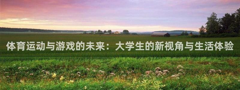 体育运动与游戏的未来：大学生的新视角与生活体验